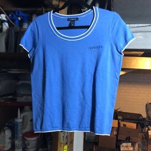 Chase Bank short sleeve sweater